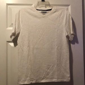 Hawk white v neck tshirt